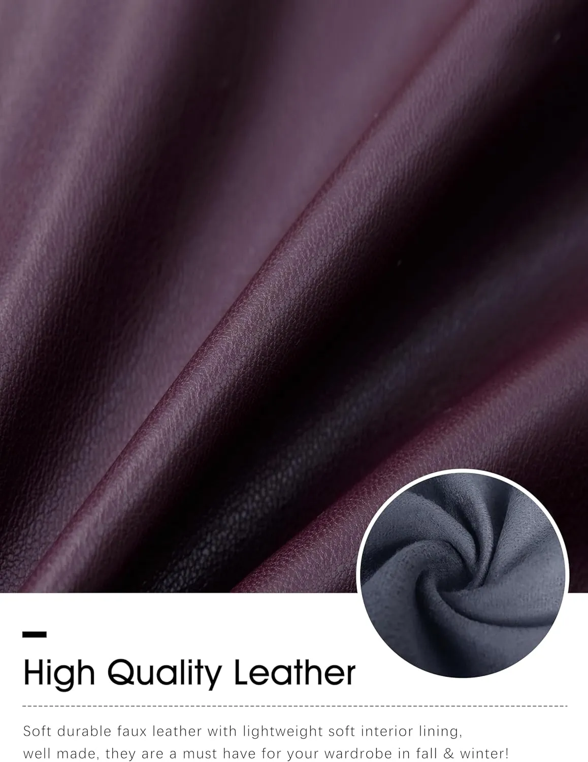 SANTINY Women's Faux Leather Pants High Waisted Straight Leg Cropped Ankle Trousers Vegan Matte Pleather Pants for Women