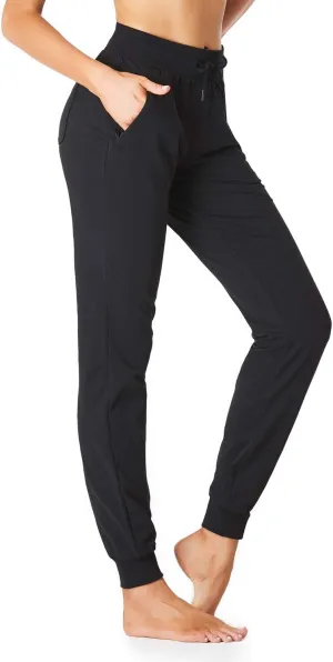 SEVEGO Tall Women's 30/32/34/36 Inseam Jogger Lightweight Cotton Sweatpants Zipper Pockets Running Long Sweat Pants