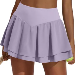 Skorts for Women Dressy Womens Tennis Skirt with Shorts Underneath Women's Skorts with Pockets Plus Size