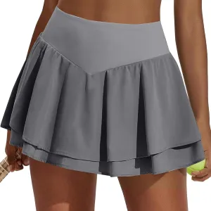 Skorts for Women Dressy Womens Tennis Skirt with Shorts Underneath Women's Skorts with Pockets Plus Size