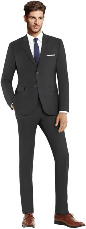 Suits for Men Slim Fit Single Breasted 2 Piece Wedding Set Formal Notch Lapel Solid Blazer Pants for Business