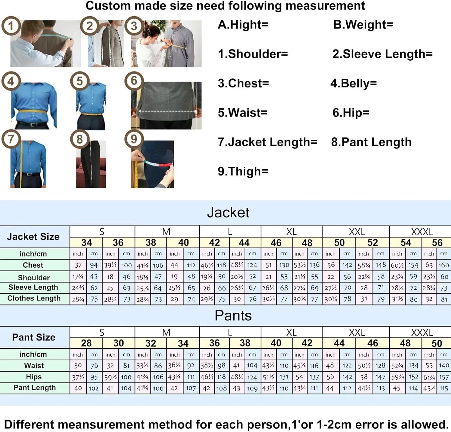 Suits for Men Slim Fit Single Breasted 2 Piece Wedding Set Formal Notch Lapel Solid Blazer Pants for Business