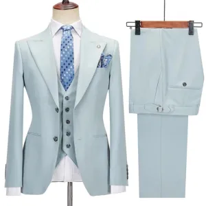 Suzhoufashion Carlo Black Two Pieces One Button Prom Outfits
