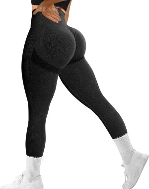 SZKANI Workout Leggings for Women Scrunch Butt Lifting Leggings Booty High Waist Yoga Pants Seamless Gym Tights
