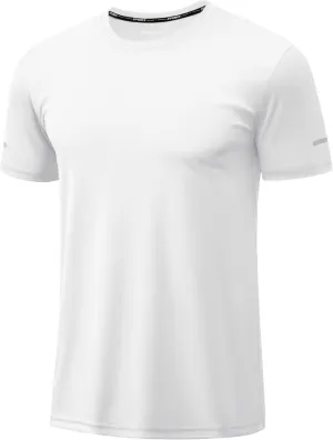 TACVASEN Men's Short Sleeve Swim Top UPF 50  Sun Protection T-Shirt Crew Neck Moisture Wicking Gym Shirts
