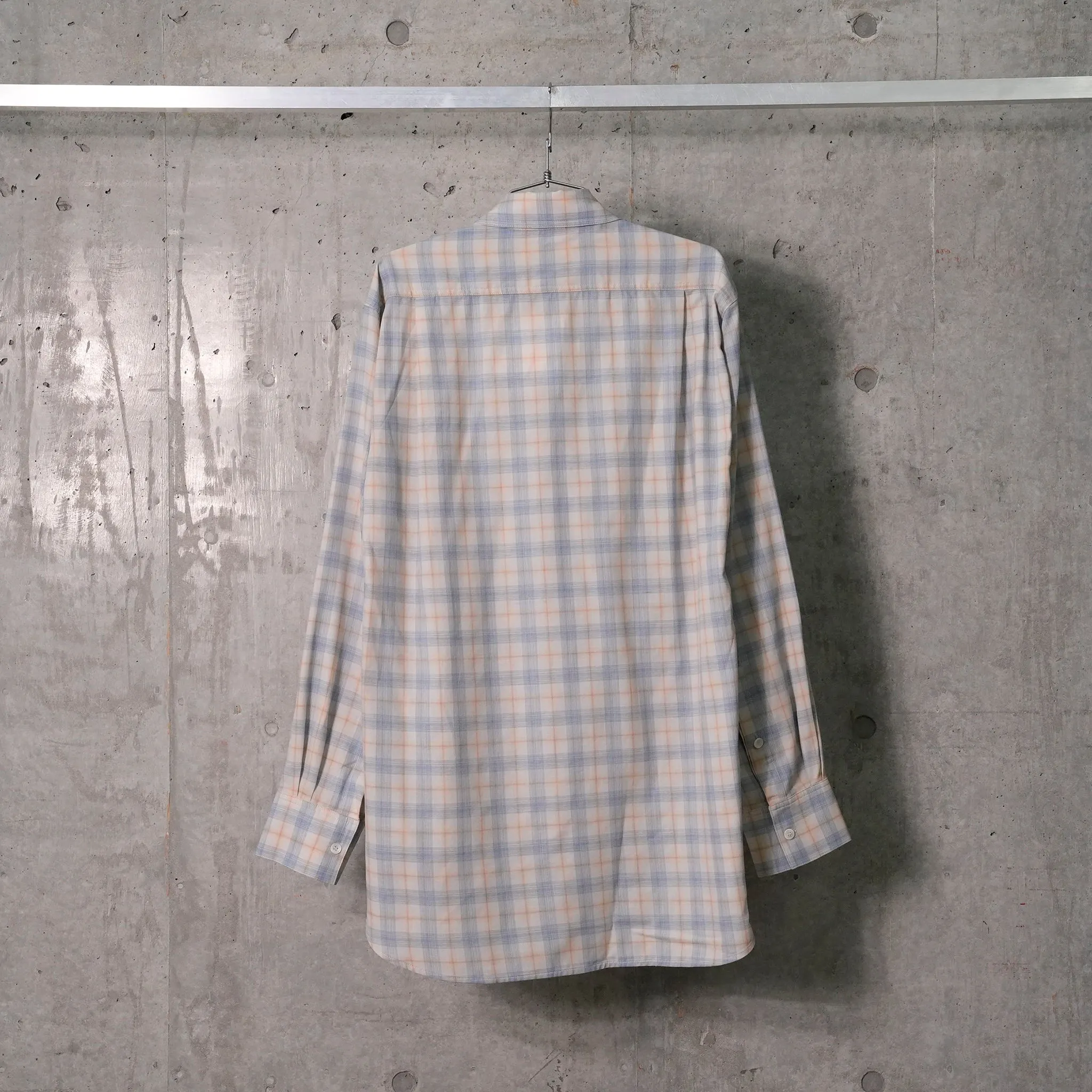 TAILORED SHIRT / LIGHT BLUE CHECK FLANNEL