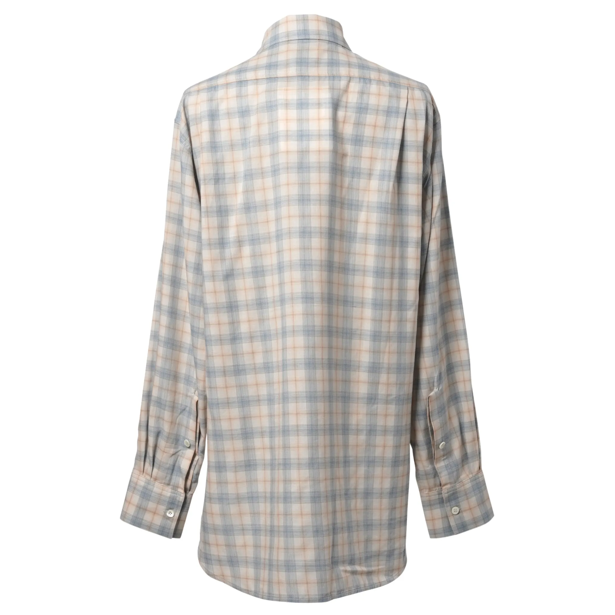 TAILORED SHIRT / LIGHT BLUE CHECK FLANNEL