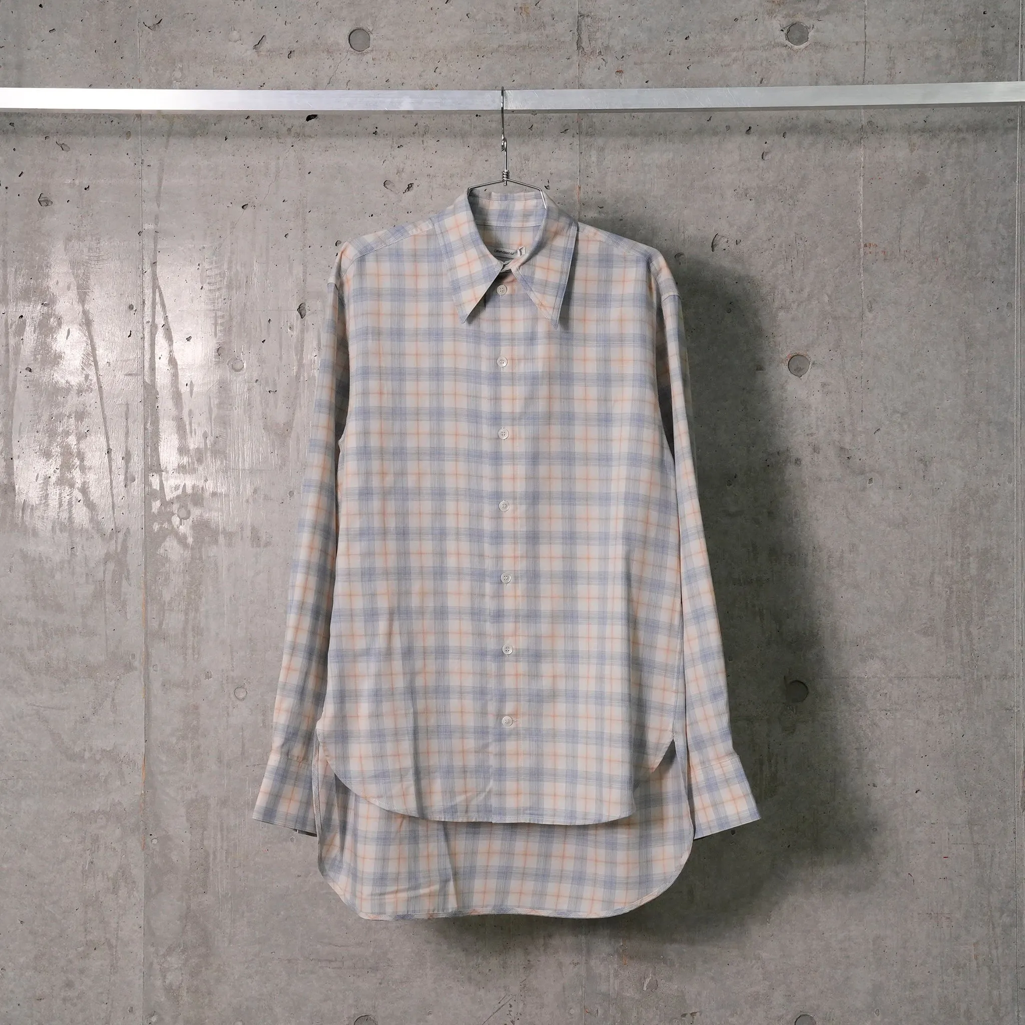 TAILORED SHIRT / LIGHT BLUE CHECK FLANNEL