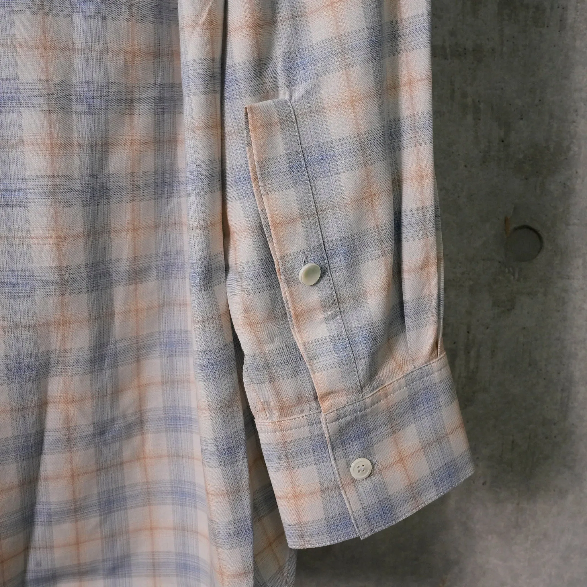 TAILORED SHIRT / LIGHT BLUE CHECK FLANNEL