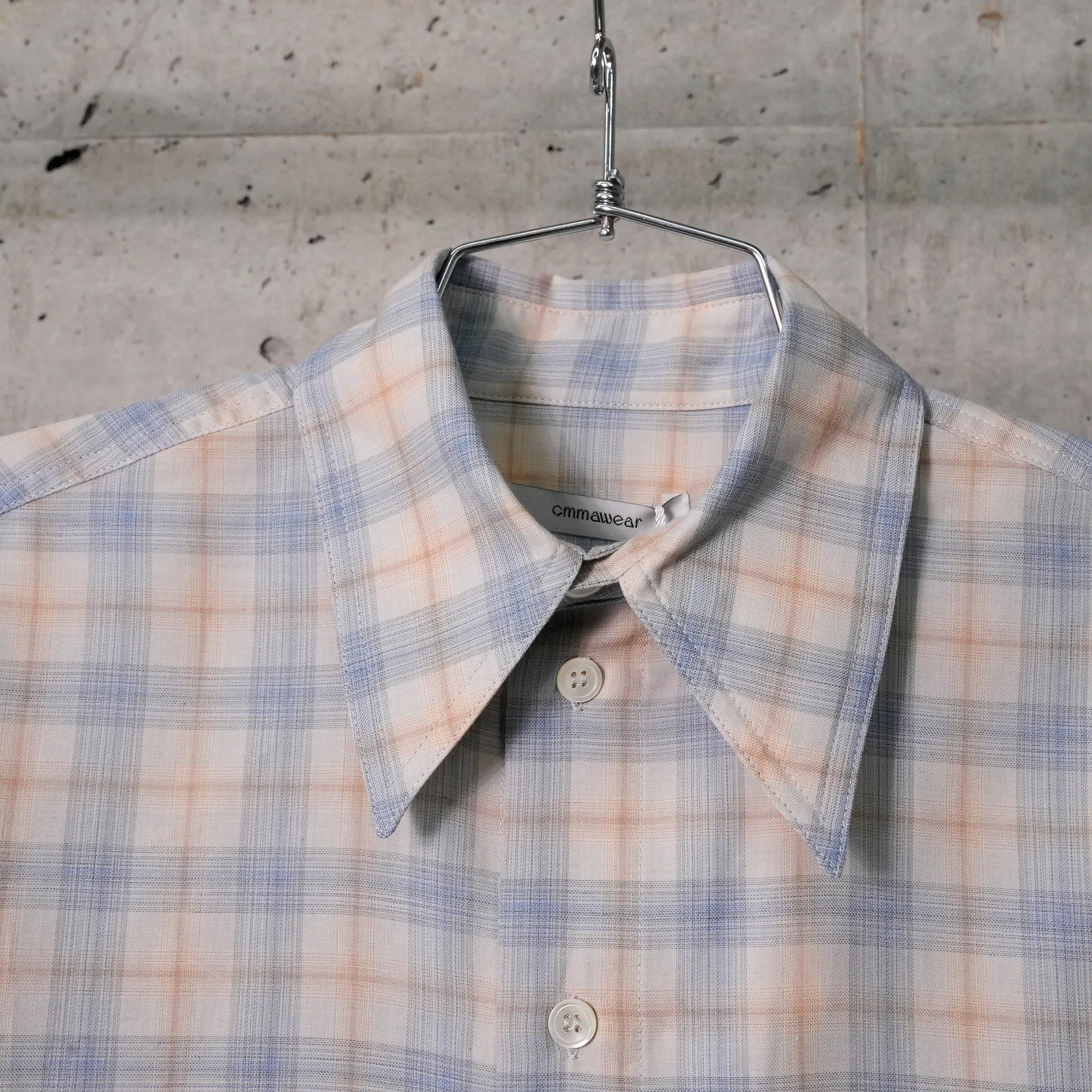 TAILORED SHIRT / LIGHT BLUE CHECK FLANNEL