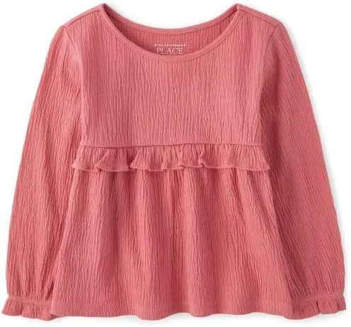 The Children's Place baby-girls And Toddler Girl Long Sleeve Shirts 3-pack