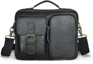 The First Layer Of Oil Wax Leather Cowhide Vintage Flat Single Shoulder Hand Oblique Span Bag