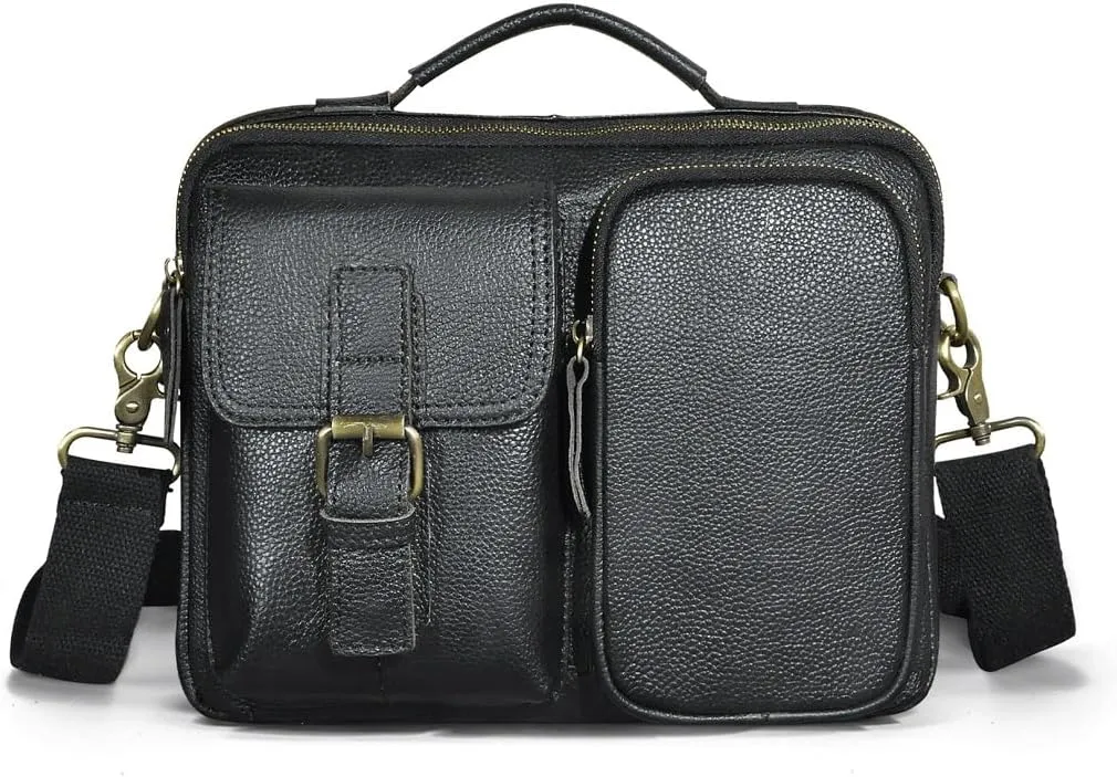 The First Layer Of Oil Wax Leather Cowhide Vintage Flat Single Shoulder Hand Oblique Span Bag