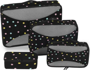 Travel Packing Organizers 4 Set Luggage Packing Cubes Travel Organizer Bags for Luggage Pcking Cubes Cherries Blossom
