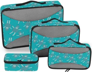 Travel Packing Organizers Set of 4 Luggage Organizer Traveling Packing Cubes Oacking Cubes Cute Sheep Pattern