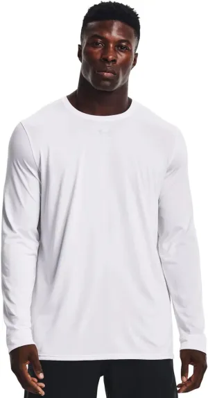 Under Armour - Mens Locker 2.0 Long Sleeve T-Shirt, Color White (103), Size: X-Large