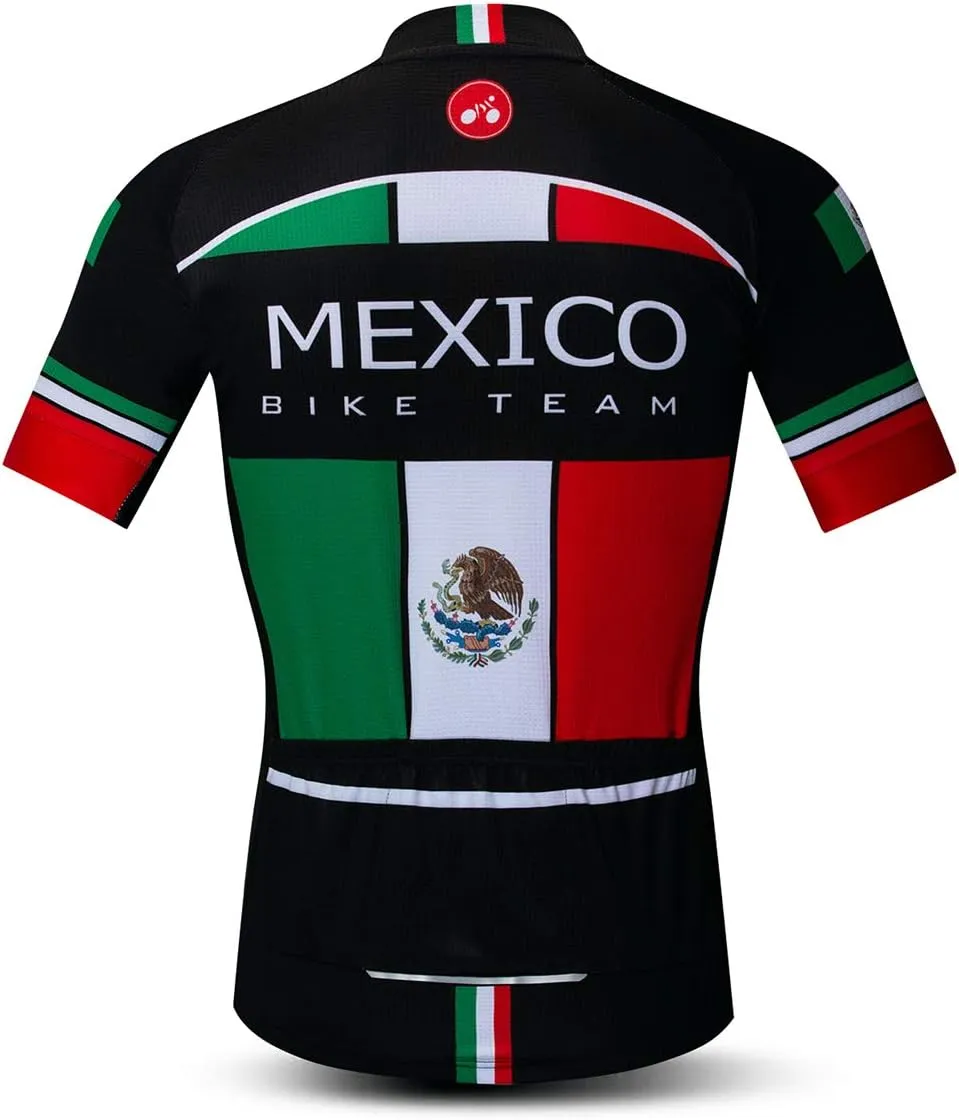 USA Cycling Jerseys Men, USA Flags Bicycle Shirts Summer Riding Tops Quick Dry Bicycle Jersey S-3XL