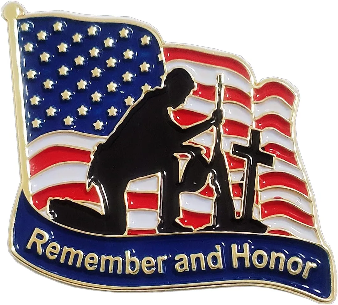 USA Memorial Day Pin Badge Brooch Decorations Gifts Memorabilia Veterans Day