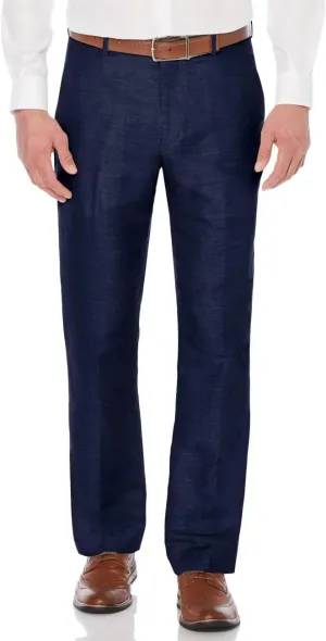 Wangyue Mens Linen Pants Slim Fit Casual Linen Beach Summer Pants for Wedding Casual Lightweight Linen Trousers