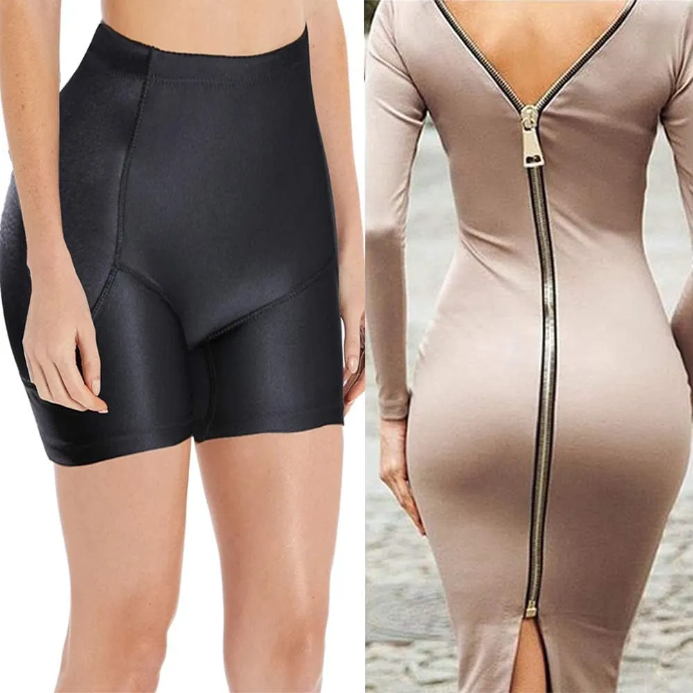 Women Hip Enhancer Panties Boy Shorts Padded Body Shaper Butt Lifter Shapewear Underwear Pads Tummy Control Seamless