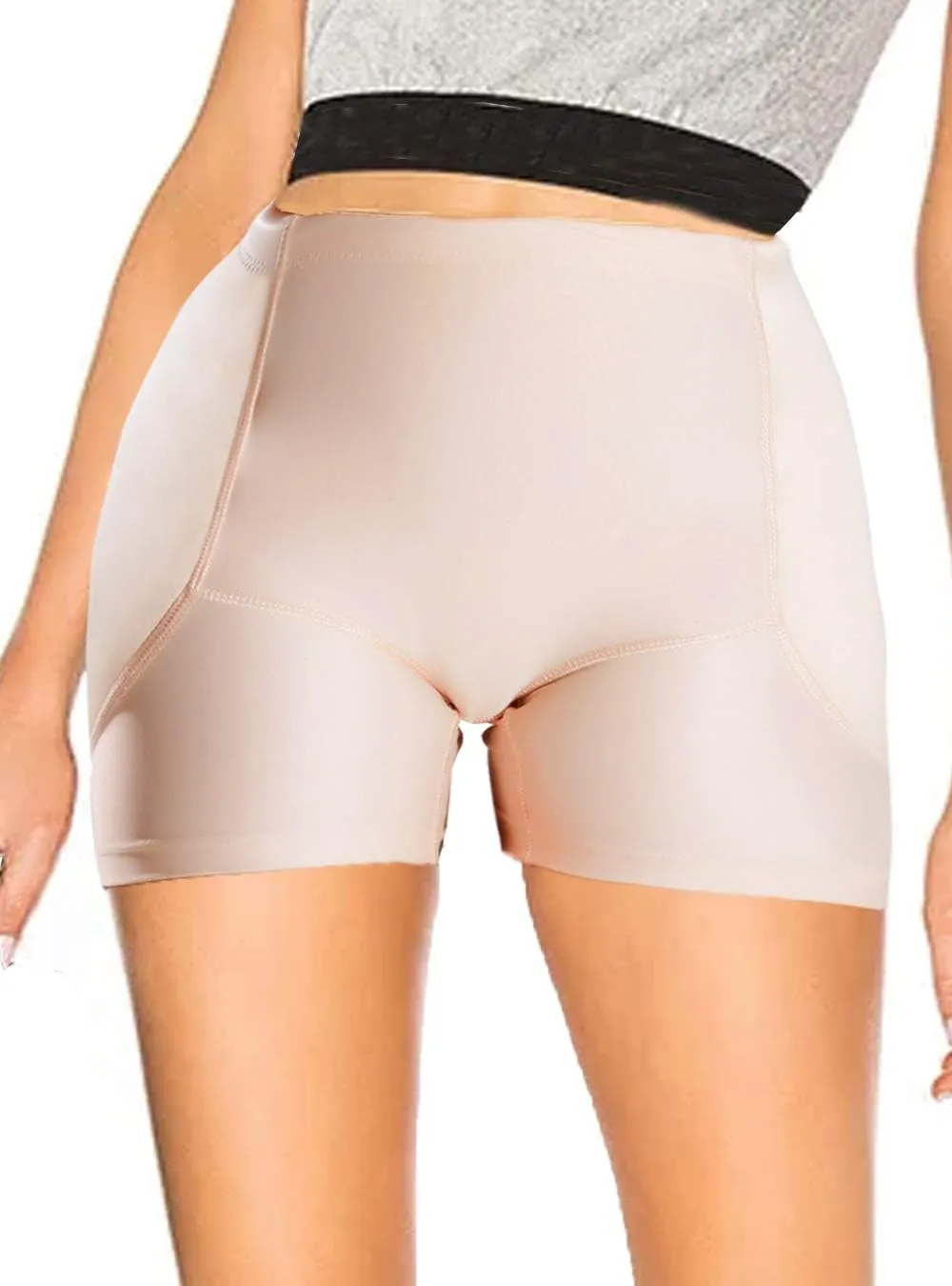 Women Hip Enhancer Panties Boy Shorts Padded Body Shaper Butt Lifter Shapewear Underwear Pads Tummy Control Seamless