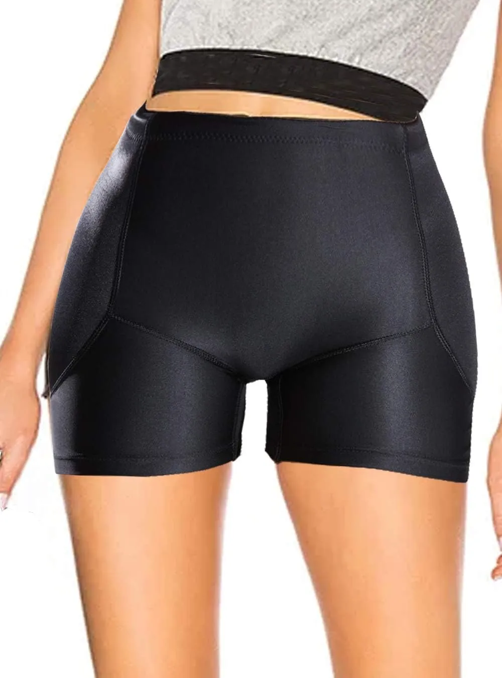 Women Hip Enhancer Panties Boy Shorts Padded Body Shaper Butt Lifter Shapewear Underwear Pads Tummy Control Seamless
