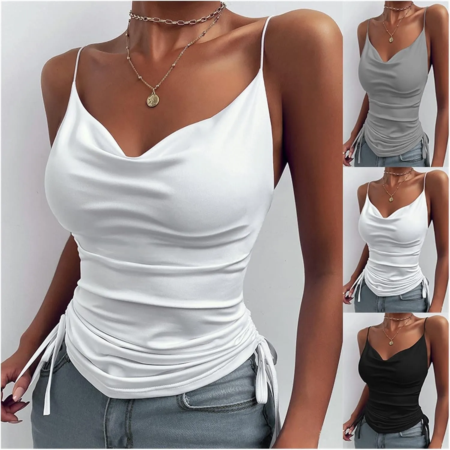 Women Sleeveless Vest Camis Tops Casual Camisole for Female