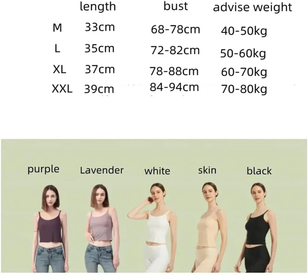Women Summer Sleeveless Tank Tops Seamless Sexy Short Solid Camisole