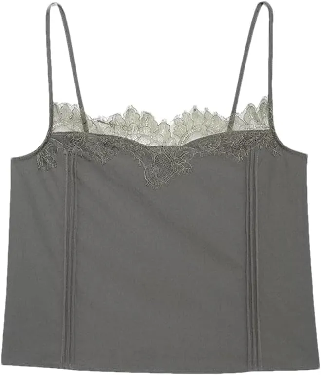 Women's Backless Sleeveless Lace Camisole