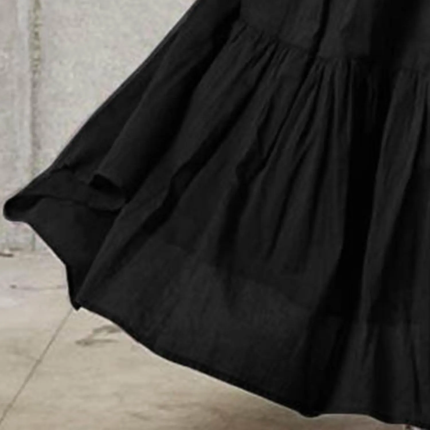 WomenS Boho Elastic High Waist Maxi Skirts Pleated A-Line Flowy Swing Skirt Asymmetric Tiered Maxi Long Skirt Dress