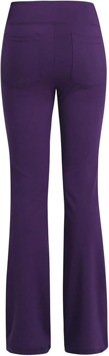 Women's Flare Yoga Pants 2024 Tummy Waisted Yoga Pants Control Pants Workout Leggings for Women Fleece Lined