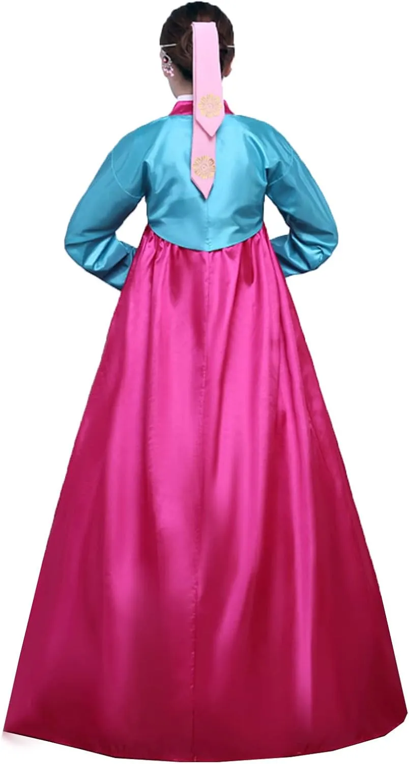 Women's Korean Hanbok Dress Short Tops Long Skirt Cosplay Costume