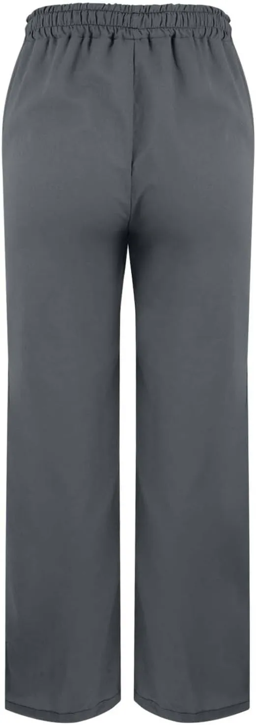 Womens Linen Pants 2025 Summer Elastic High Waist Split Hem Work Pants Casual Loose Drawstring Beach Trousers