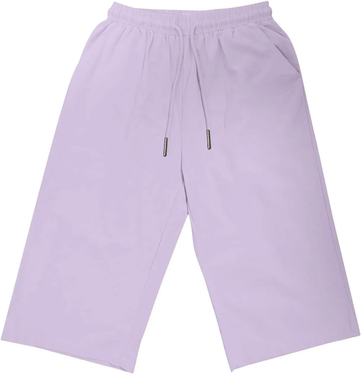 Womens Palazzo Pants Loose Pants Comfy Work Pants with Elastic High Waist Paper Bag Drawstring Pant Summer Wide Leg