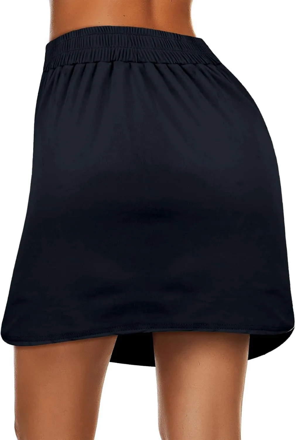 Women's Tennis Skirts Solid Color Loose Yoga High Waisted Exercise Athletic Running Golf Sport Pants with Pocket