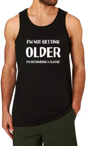 Workout Tank Top for Men-Mens Humor Funny Saying Fitness Gym Racerback Sleeveless Shirts
