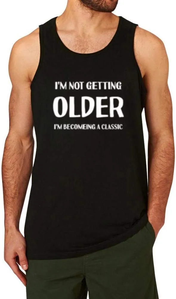 Workout Tank Top for Men-Mens Humor Funny Saying Fitness Gym Racerback Sleeveless Shirts