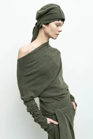Wrap Beanie Cashmere