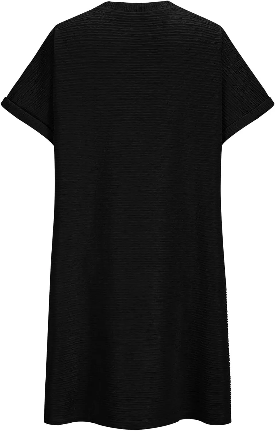 Xiaojmake Womens Summer Chiffon Dress 2025 Fashion Short Sleeve Spring Mini Tshirt Shift Dress Casual Beach Vacation Sundress